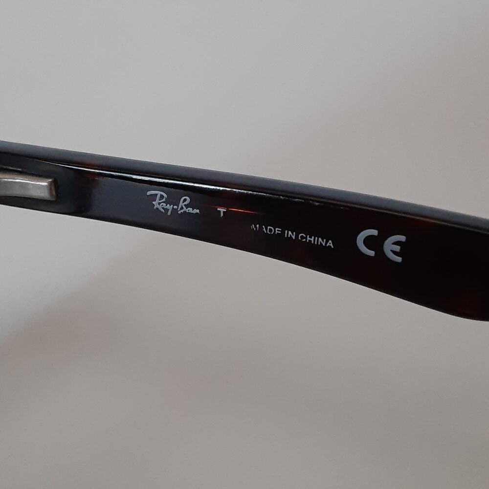Ray Ban Tortoise Shell Eyeglasses RB 5228 Optics Rectangle Frames ONLY - Picture 9 of 16